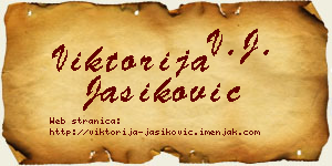 Viktorija Jasiković vizit kartica